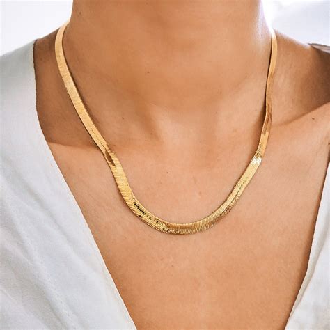 etsy gold necklace chain